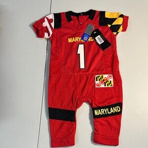 Fast Asleep Kids Red and Black Maryland Pajama Set 0-3 months
